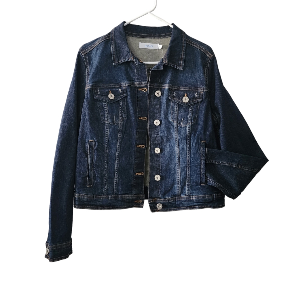 Ricki's Denim Jacket Size Large NWT